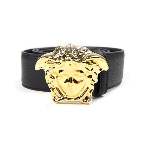 versace medusa head belt|Versace Medusa belt all black.